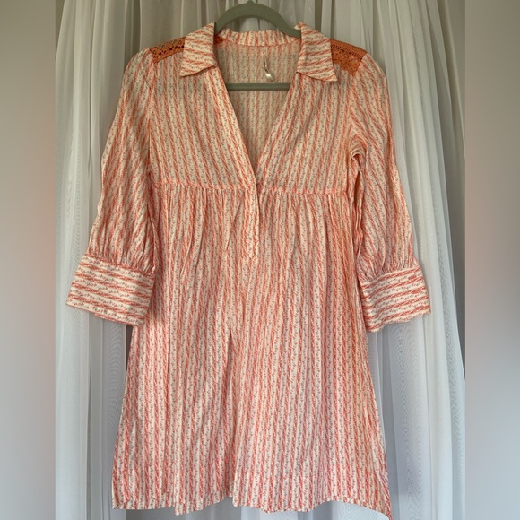 Free People buttons up bohemian dress with long sleeves.Perfect for summer. - Picture 10 of 10